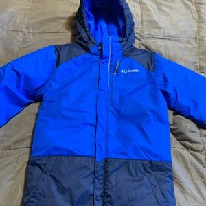 NWOT Boys Columbia Blue Winter coat medium 10 / 12